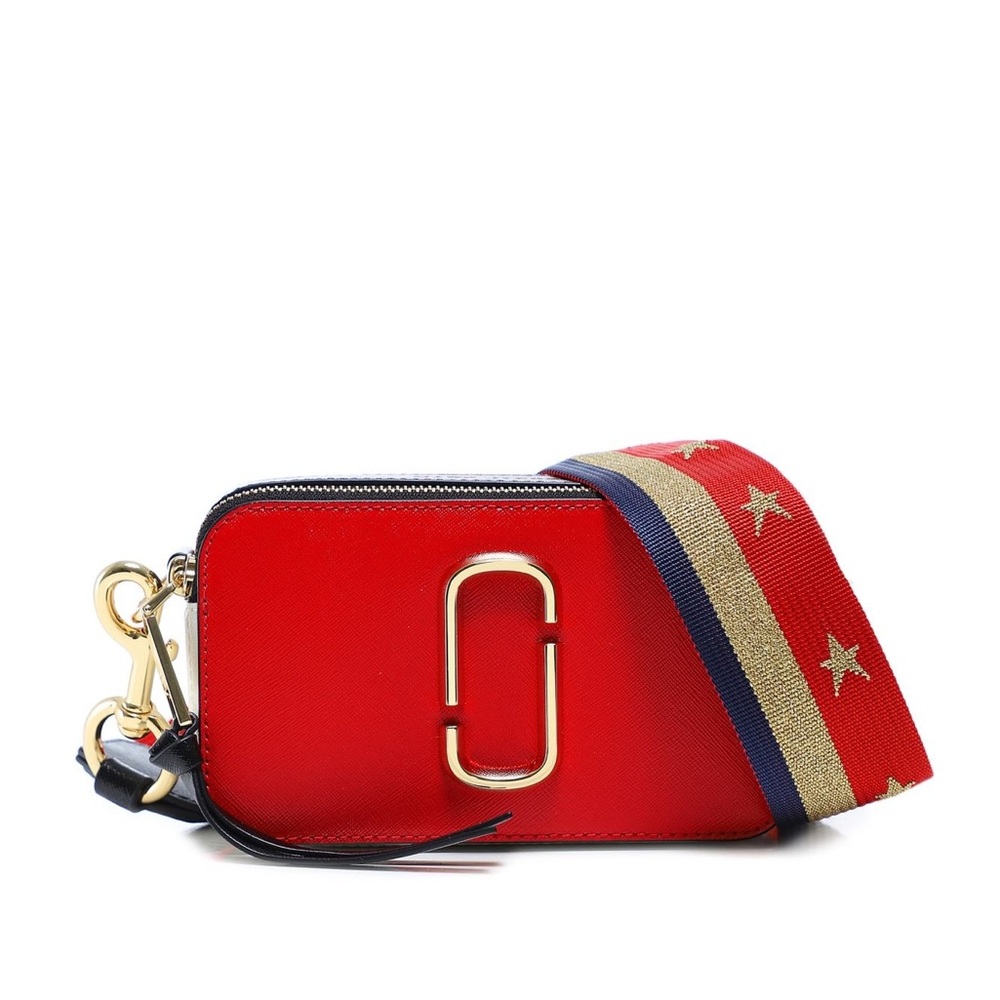 Marc Jacobs Snapshot Bag Red with Gold hardware